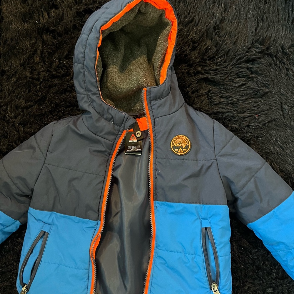 Gerry Weber Kids Blue and Orange Puffer Jacket